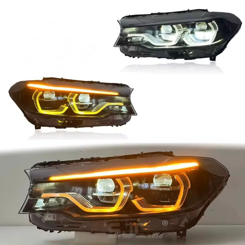 Bmw G30/G38 Headlights for 540i 530i 2018-2020 Triple Color DRL