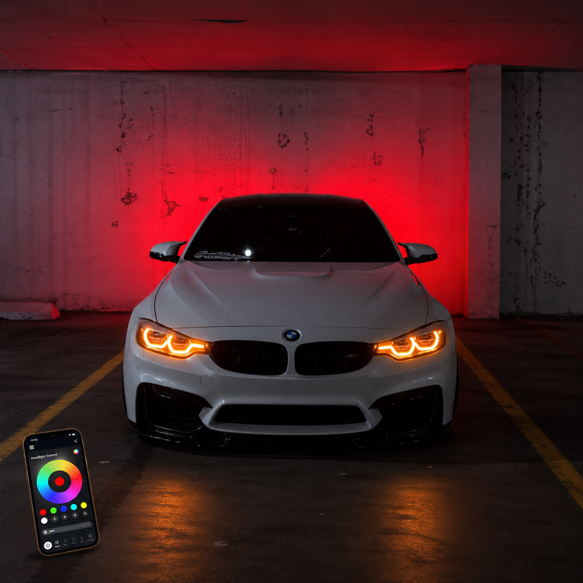 BMW F8x F3x Ikon V3 RGB Switchable Headlights LED App Control Plug And Play