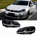 Headlights For Volkswagen Golf 6 Mk6 2010-2014 Dual Color LED