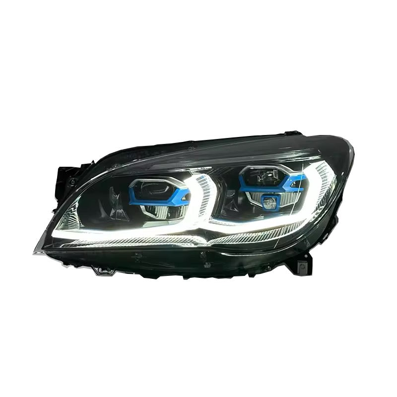 Headlights For BMW F01 F02 7 Series 2009-2015 Dual Color LED