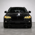 Dual Color LED Headlights For BMW X5 E70 2008-2013 Yellow White DRLs