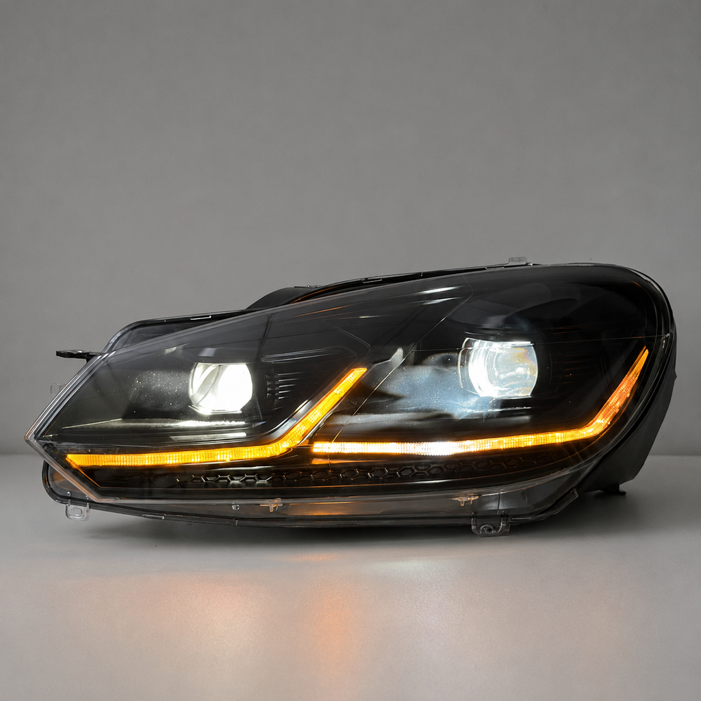 Headlights For Volkswagen Golf 6 Mk6 2010-2014 Dual Color LED