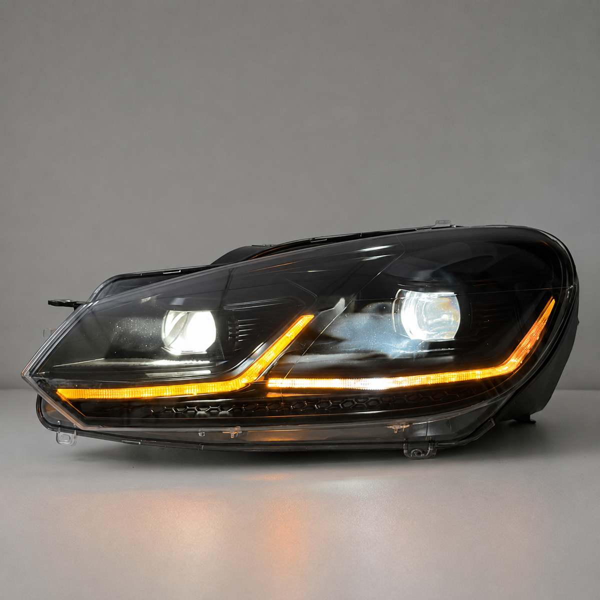 Headlights For Volkswagen Golf 6 Mk6 2010-2014 Dual Color LED