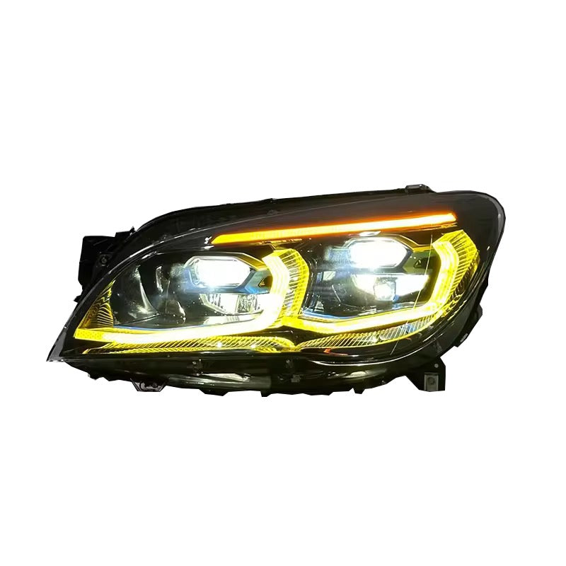 Headlights For BMW F01 F02 7 Series 2009-2015 Dual Color LED