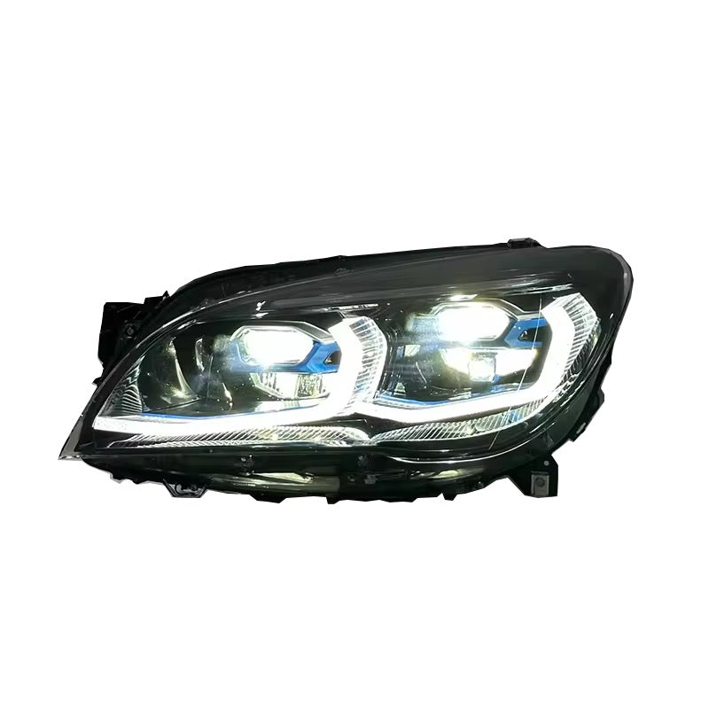 Headlights For BMW F01 F02 7 Series 2009-2015 Dual Color LED