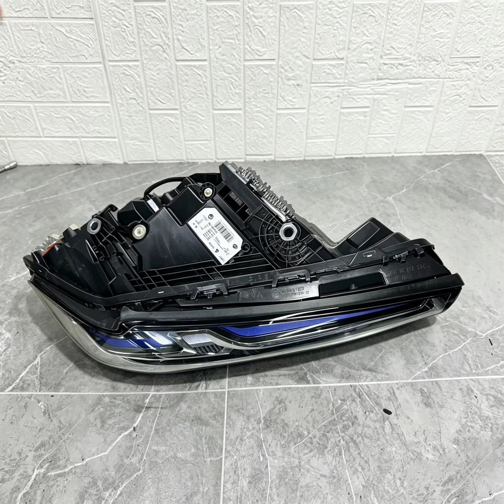 Headlights Tri Color Laser Style For BMW 5 Series G30 G31 F90 2017-2020 (LCI Converted)