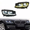 Headlights For BMW F01 F02 7 Series 2009-2015 Dual Color LED