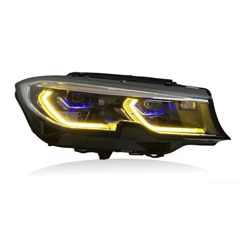 BMW G20 Triple Color Laser Headlights Smoked Fits M340i 330i 2019-2022