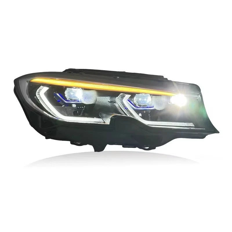 BMW G20 Triple Color Laser Headlights Smoked Fits M340i 330i 2019-2022